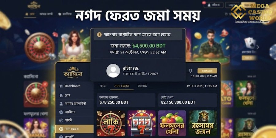 ক্যাশব্যাক পাওয়ার সময় ক্যাশব্যাক পাওয়ার সময়
