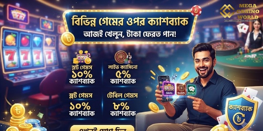 বিভিন্ন গেমে ক্যাশব্যাক বিভিন্ন গেমে ক্যাশব্যাক
