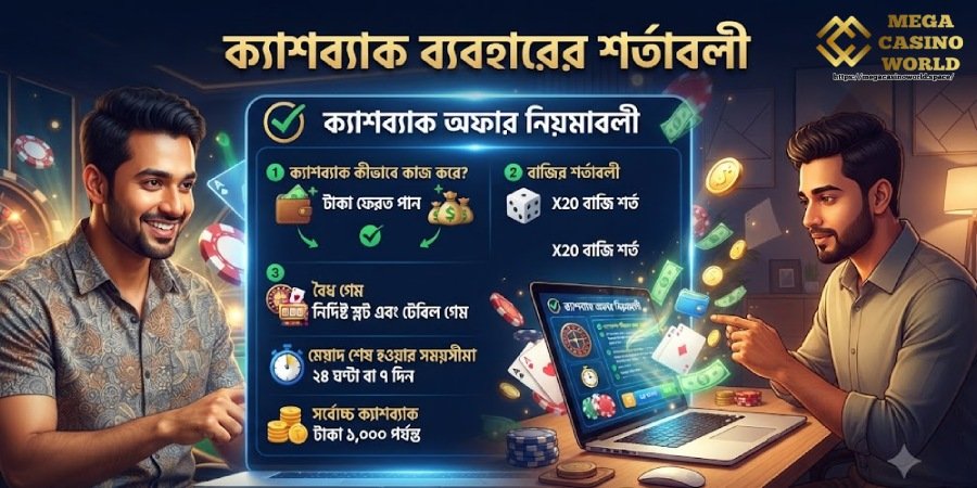 ক্যাশব্যাক ব্যবহারের শর্ত ক্যাশব্যাক ব্যবহারের শর্ত