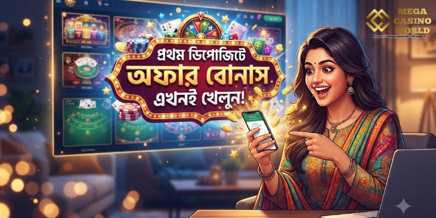 প্রথম ডিপোজিট ও বোনাস প্রথম ডিপোজিট ও বোনাস