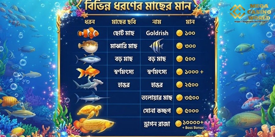 বিভিন্ন ধরনের মাছের মান